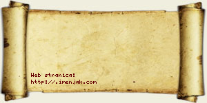 Hana Vujović vizit kartica